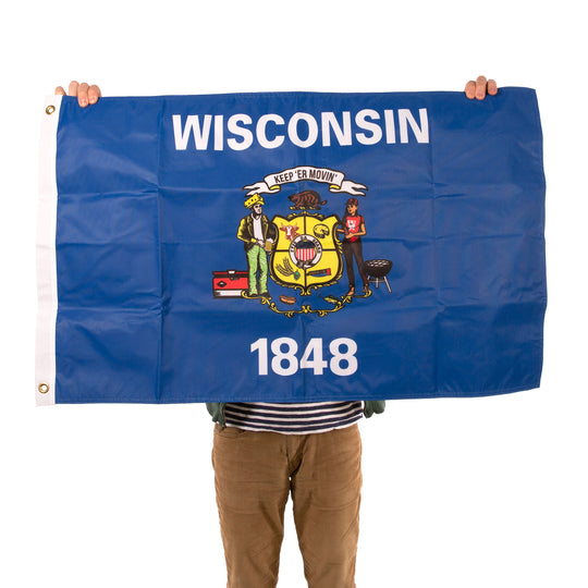 Keep 'er Movin' Wisconsin State Flag