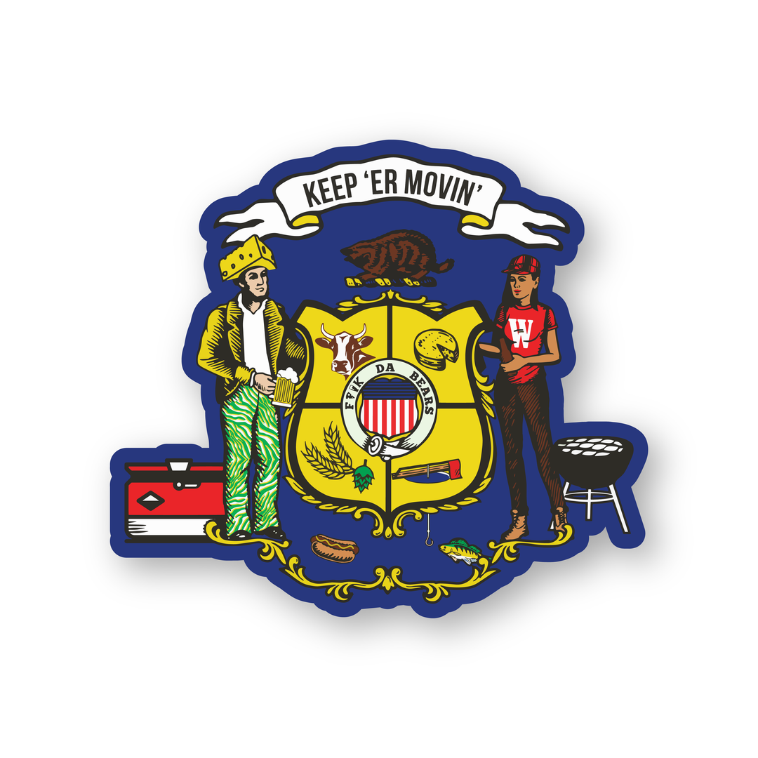 Wisconsin Flag Sticker