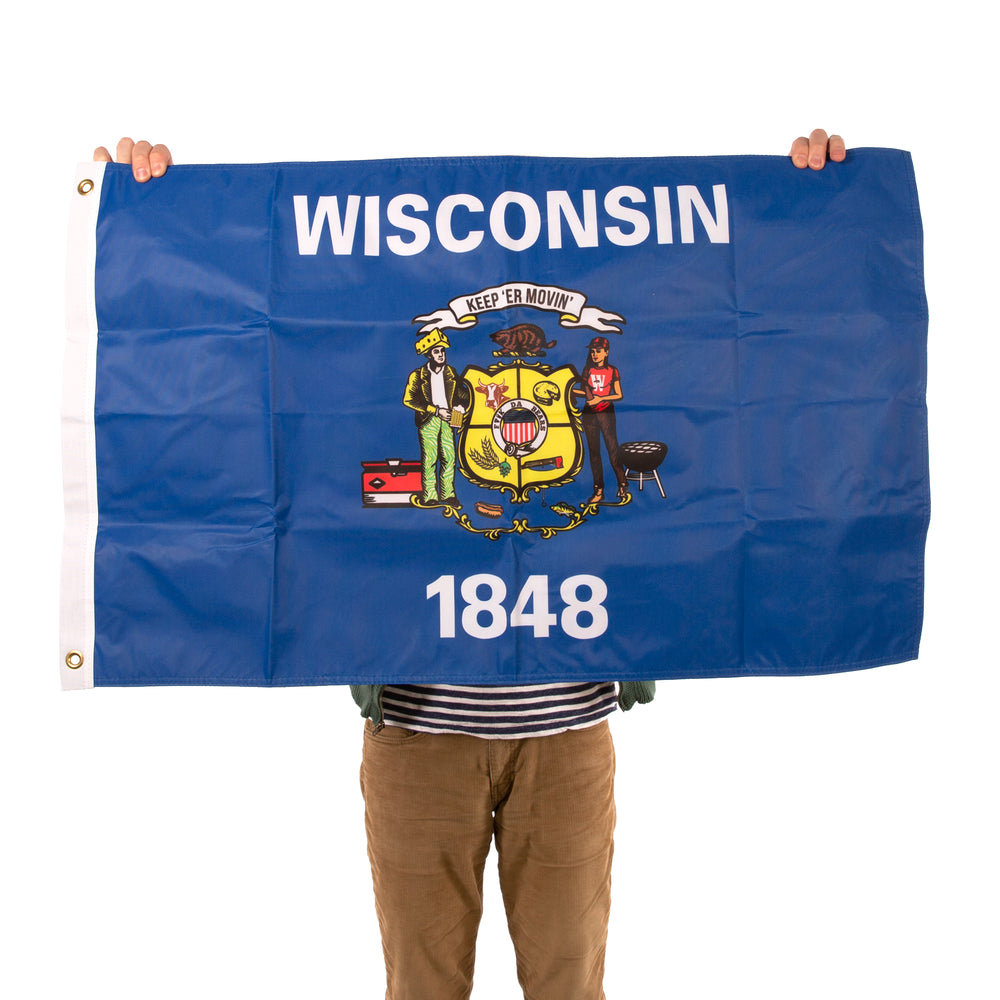 Keep 'er Movin' Wisconsin State Flag