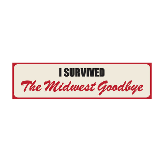 Midwest Goodbye Bumper Sticker